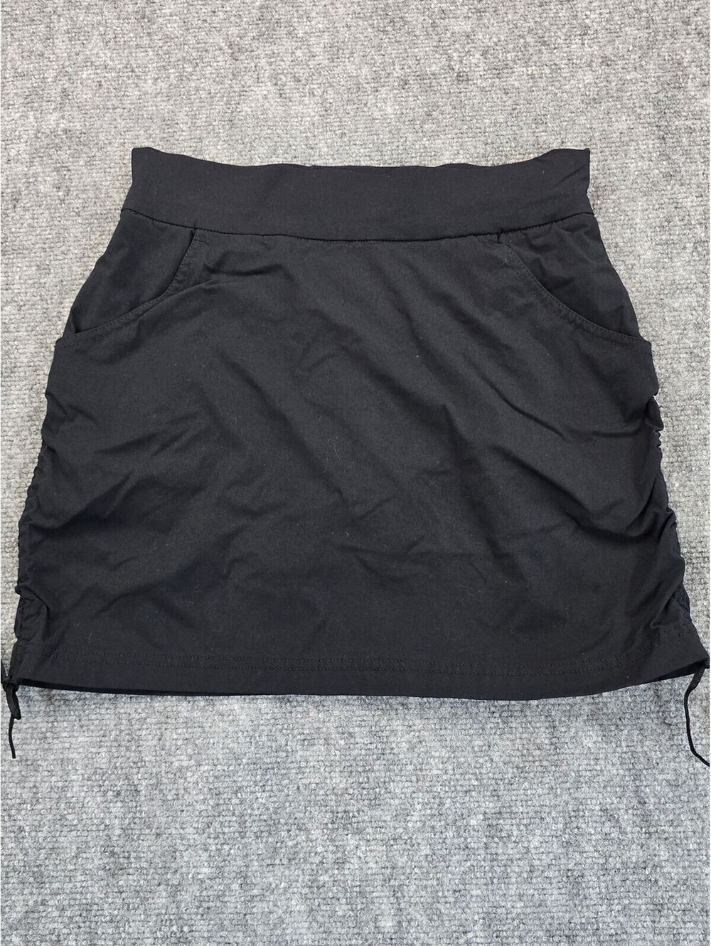Columbia Womens S Black Athletic Skort Stretch Golf Hiking Ruched Activewear